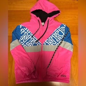 PINK Victoria’s Secret Full Zip Sherpa Lined Windbreaker